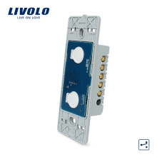 Livolo US Standard 2 gang 2 way Power Wall Touch Light Switch Base Board 110~220V VL-C502S